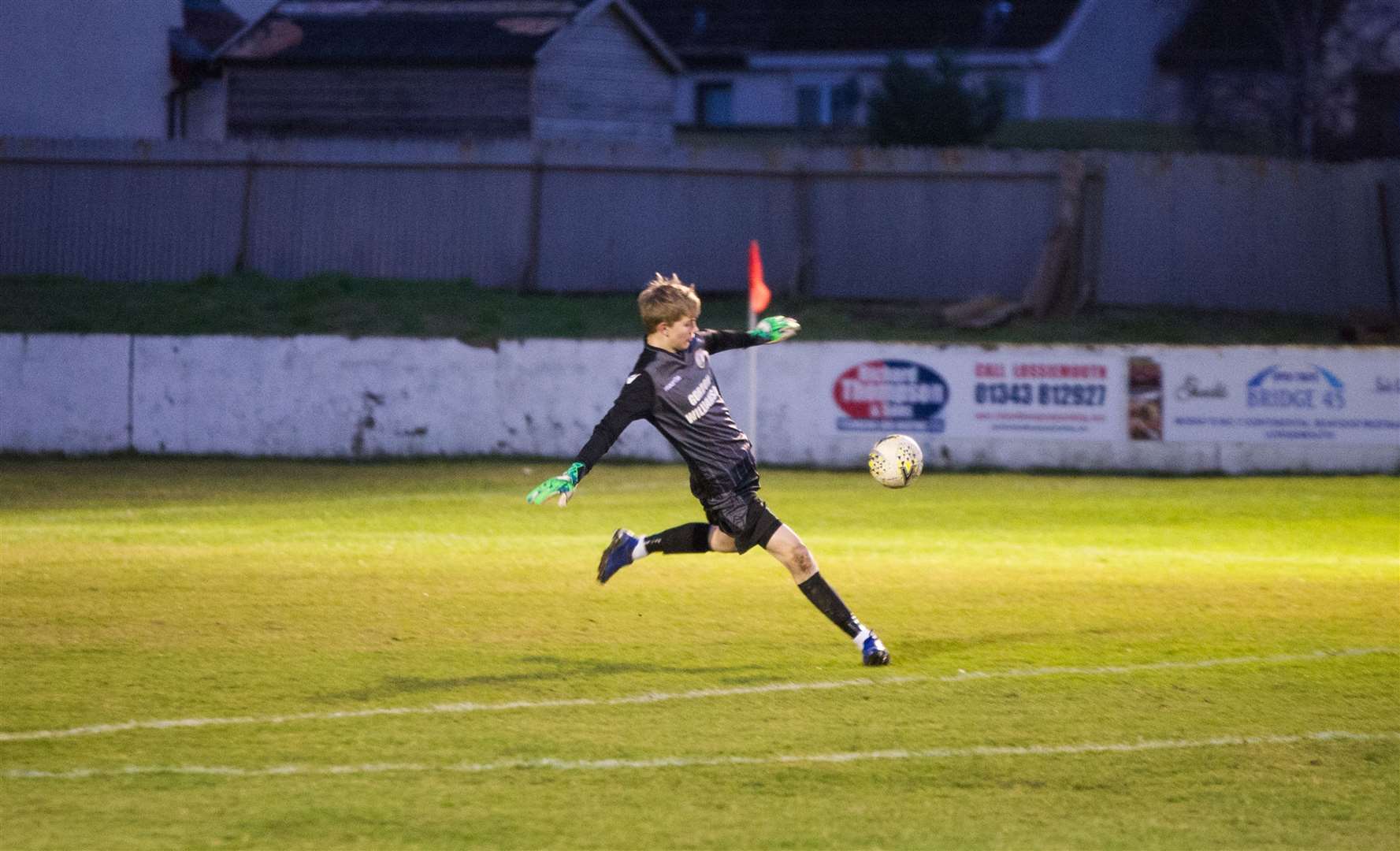 Young goalkeeper Logan Morrison came on after Stuart Knight was injured. Picture: Becky Saunderson