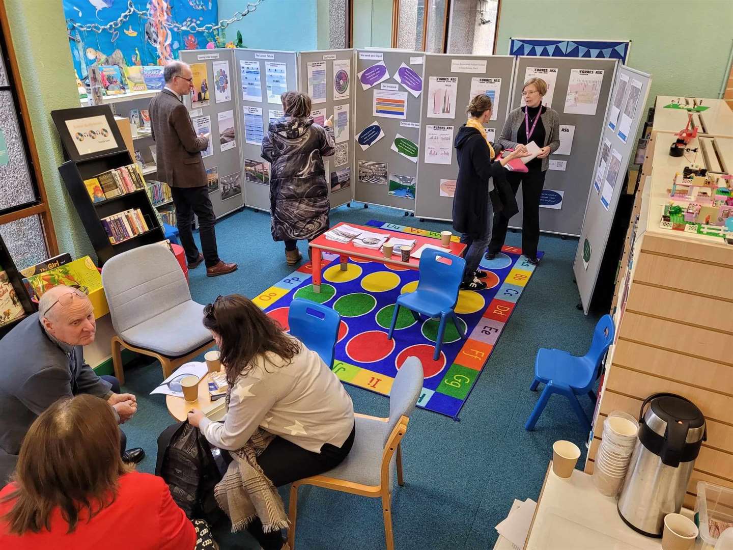The information event at Forres Library.