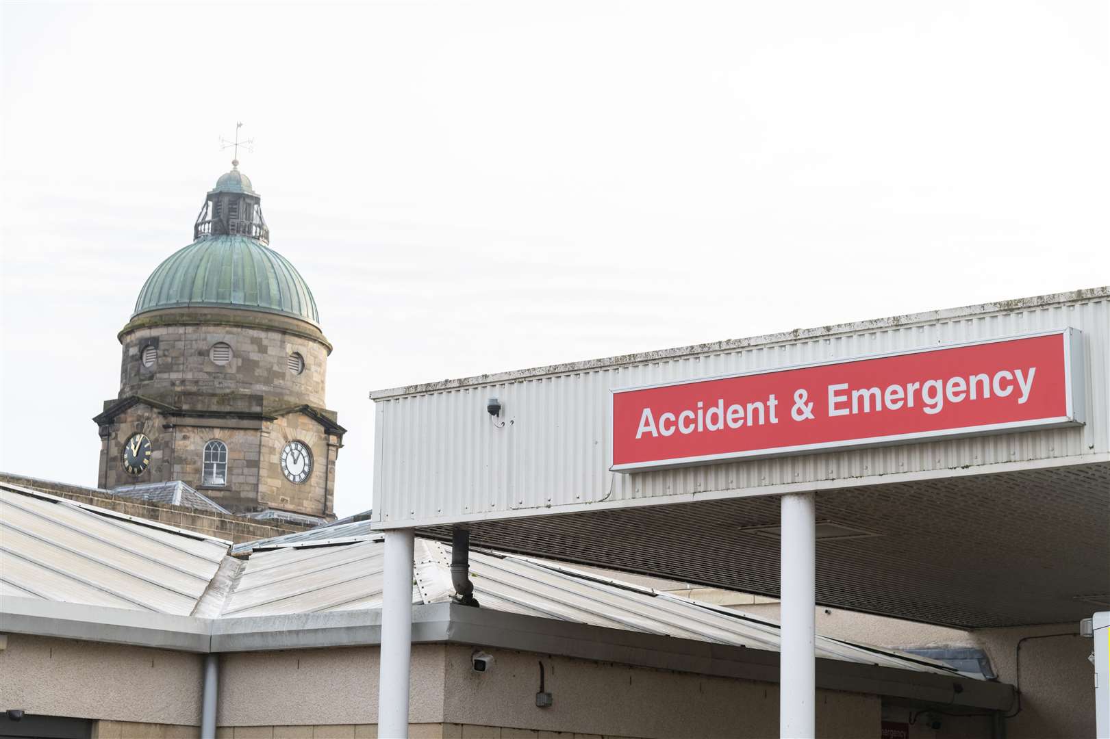 The 91-year-old was taken to A&E at Dr Gray's Hospital in Elgin after having difficulties breathing where he suffered a cardiac event. Picture: Beth Taylor