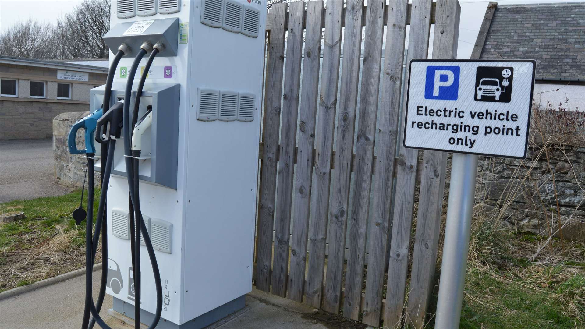 Moray Council operates several electric vehicle charging points throughout the area.