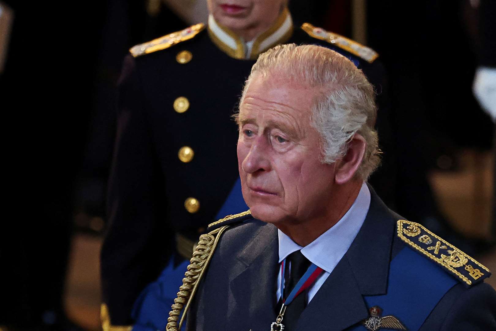 King Charles III arrives at Westminster Hall (Phil Noble/PA)