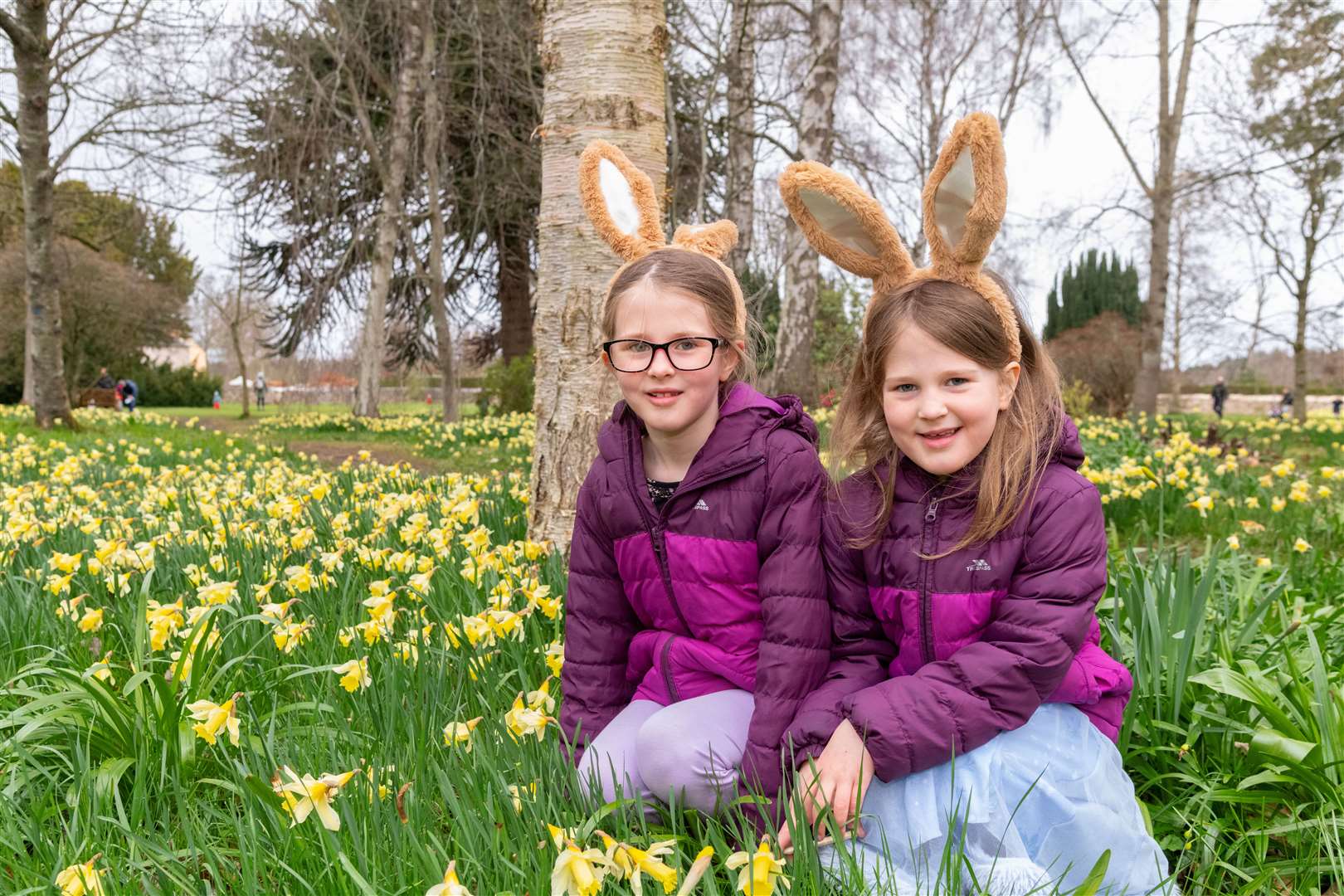 Freya and Phoebe Johnson at Brodie Castle's Easter Fun Day…Picture: Beth Taylor