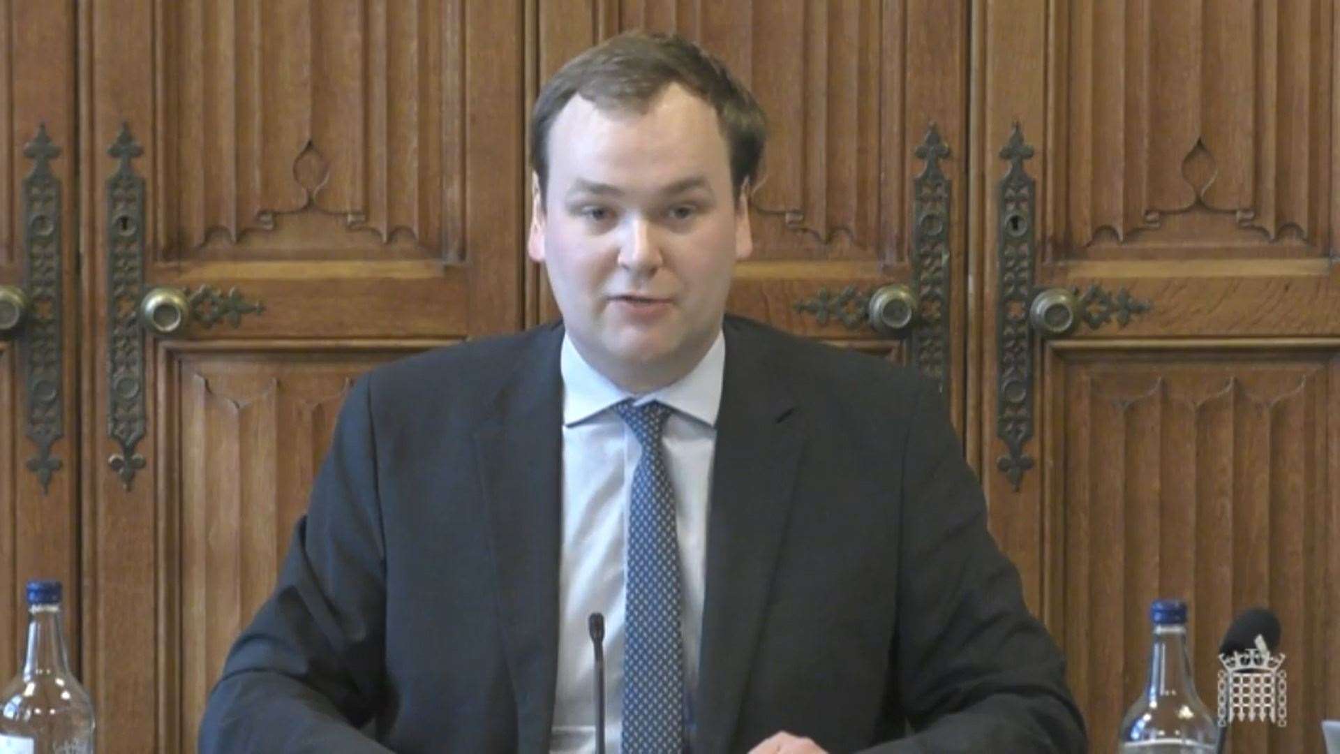 William Wragg is chairman of the Commons Public Administration and Constitutional Affairs Committee (Parliament TV/PA)