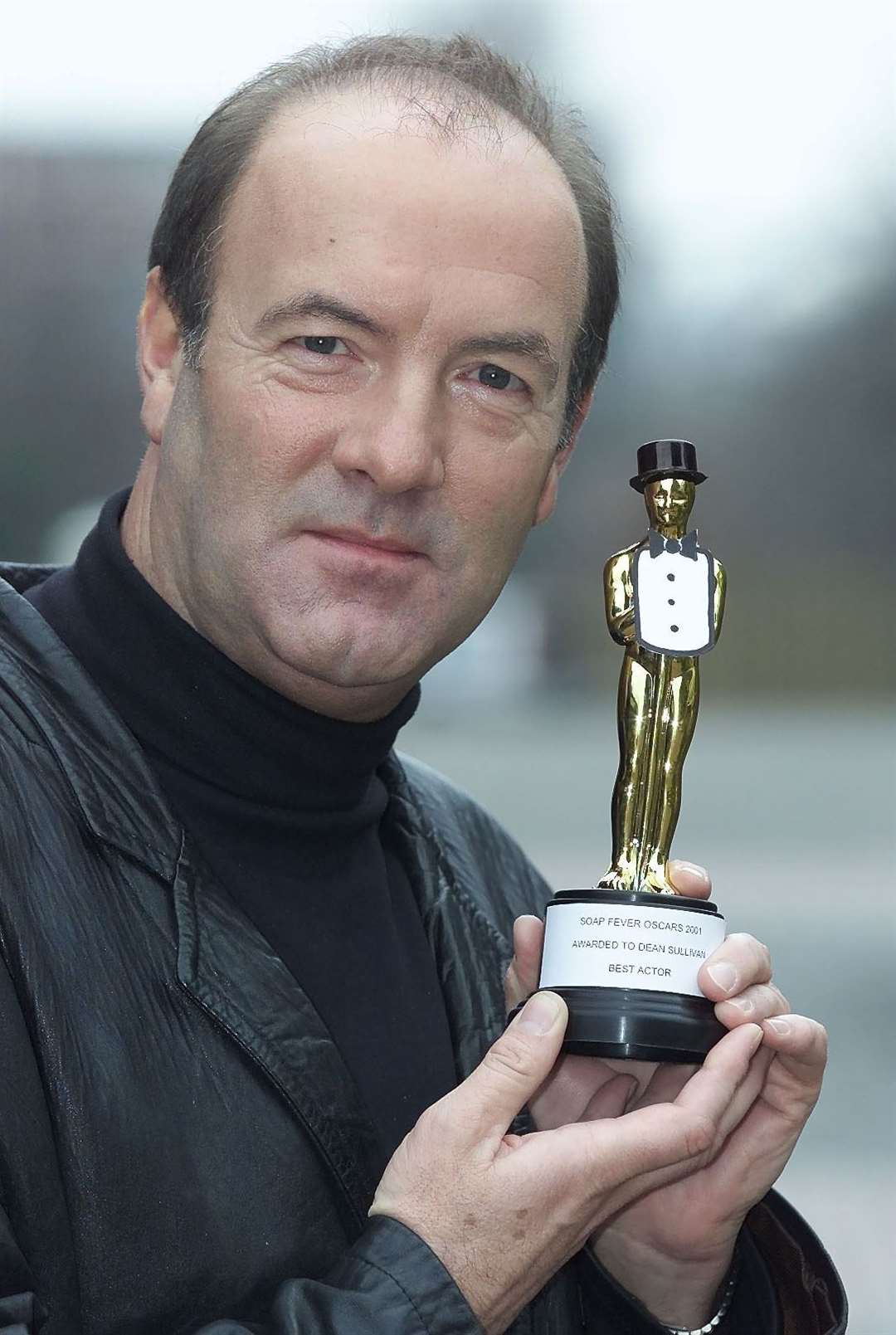Sullivan after getting his ‘Soap Oscar’ for best actor (PA)