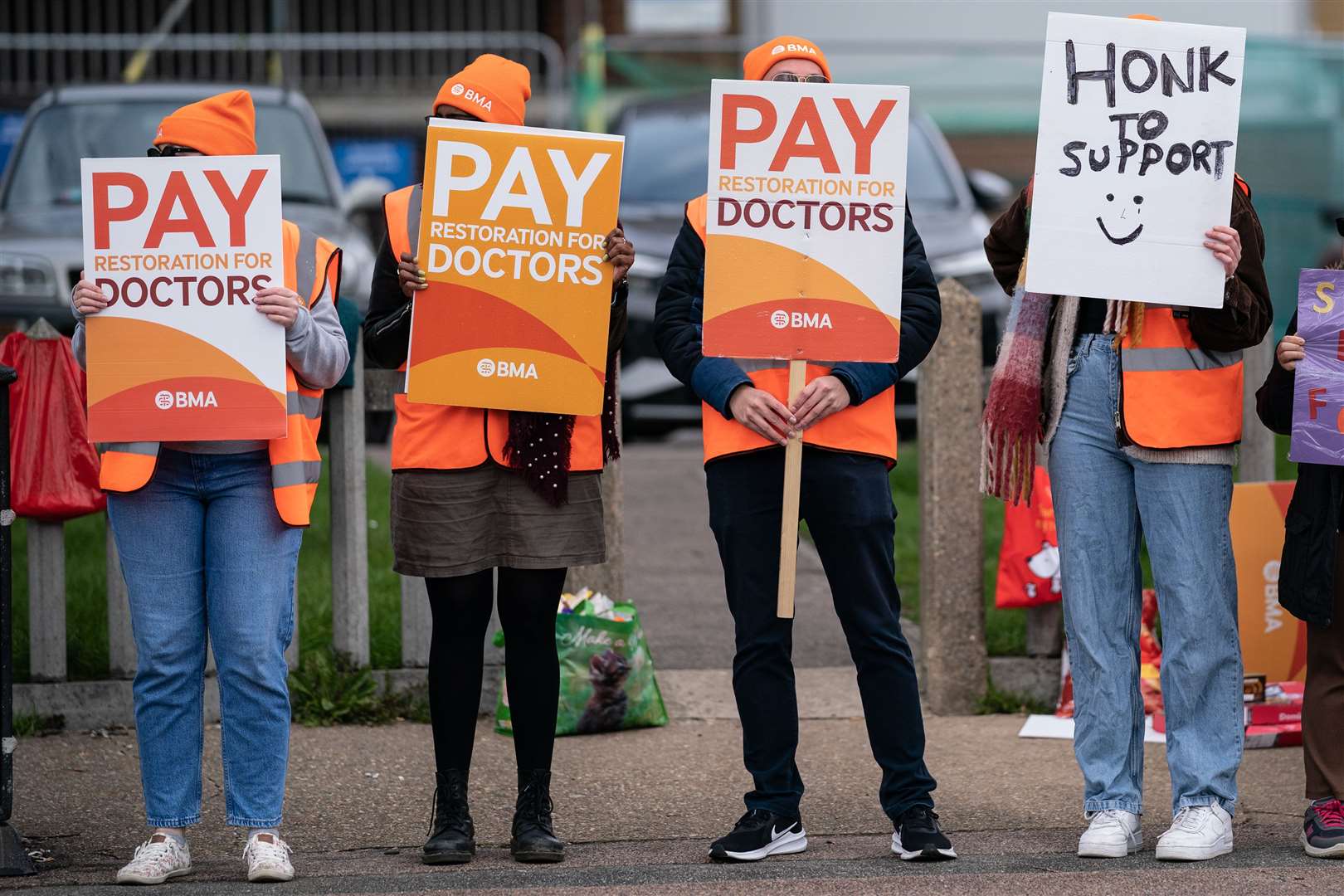The Government has been locked in a series of disputes with unions over pay and working conditions in the NHS since last year, resulting in a wave of strike action across the health service (PA)