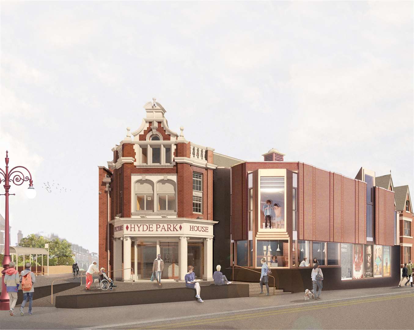 A visualisation by Park/Page of the Hyde Park Picture House in Leeds (Park/Page/PA)