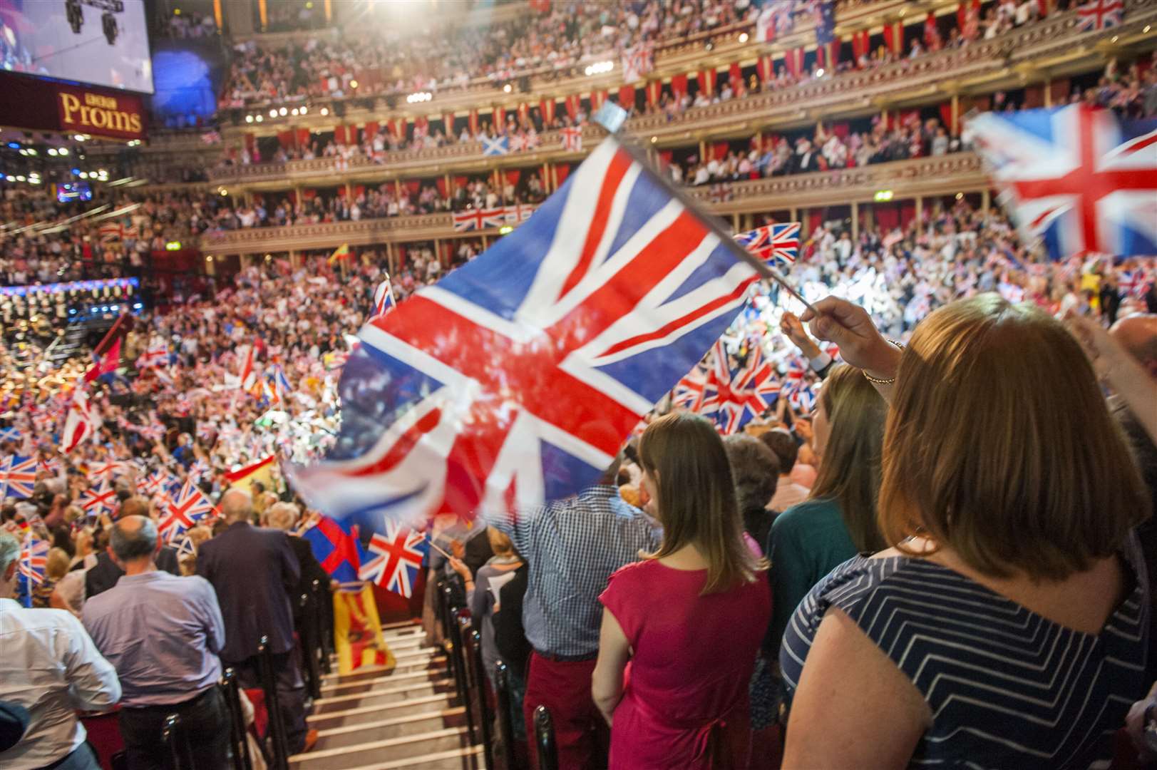 Members of the audience during the Last Night Of The Proms at the Royal Albert Hall, London (Guy Bell/PA)