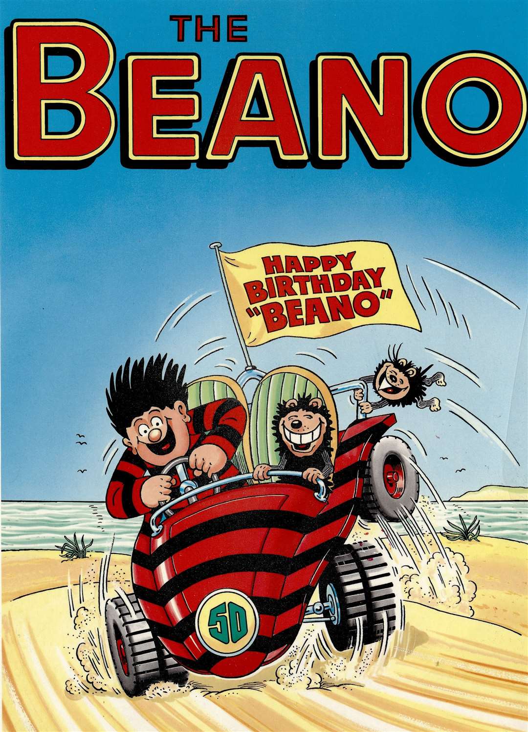 A 1988 Beano cover by Sutherland (DC Thomson/PA Media)