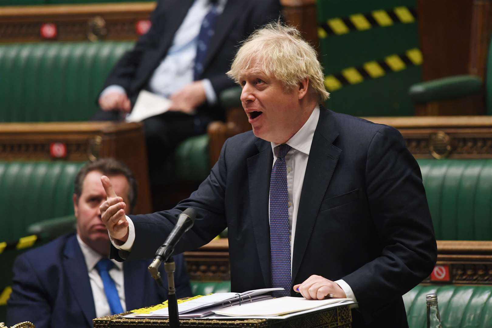 Boris Johnson was given overwhelming approval for the latest lockdown measures by MPs (UK Parliament/Jessica Taylor)