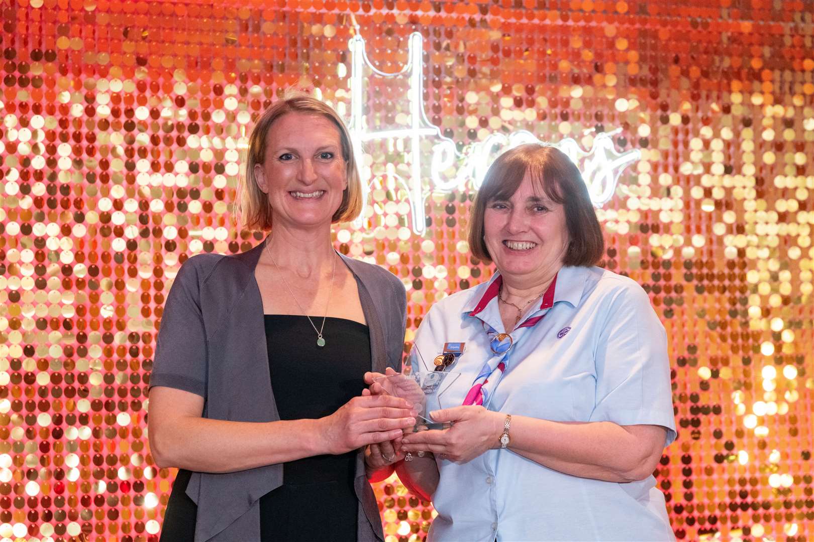 Green Community Venture of the Year winner was Girlguiding Moray. County commissioner Louise Winder (right) is pictured with the award. Picture: Beth Taylor