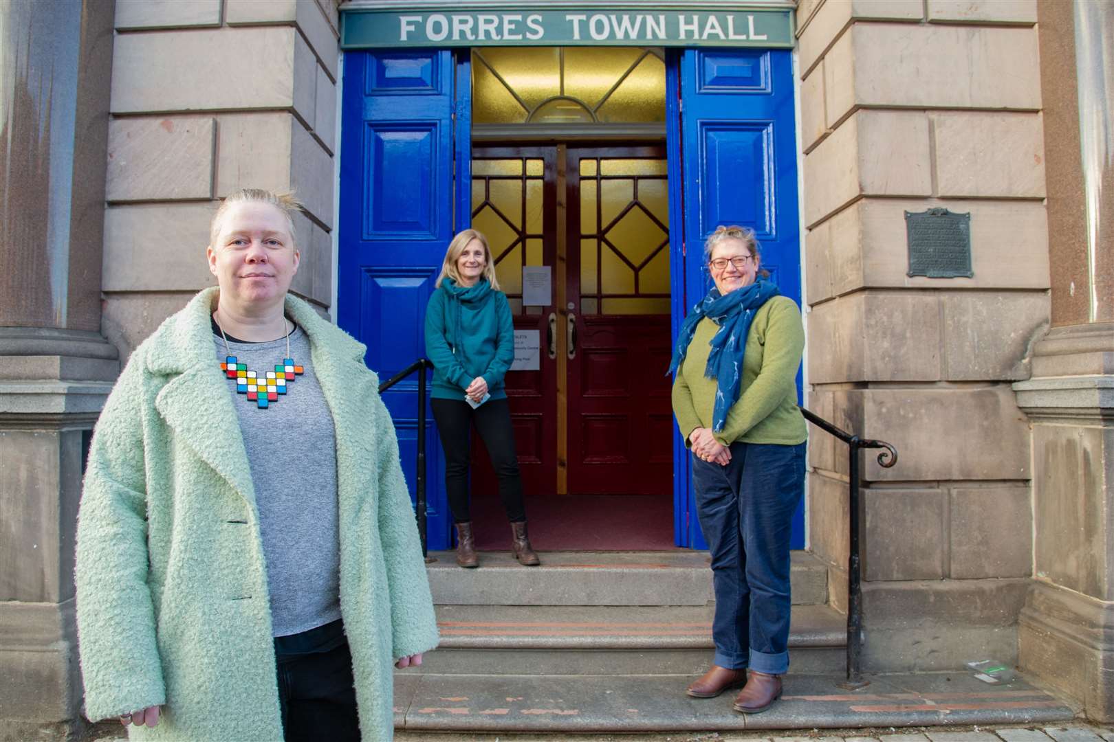 Mairi McCallum (left) (Moray Food Plus), Jackie Nicol (Moray Firth Credit Union) and Debbie Herron (FACT). Picture: Daniel Forsyth