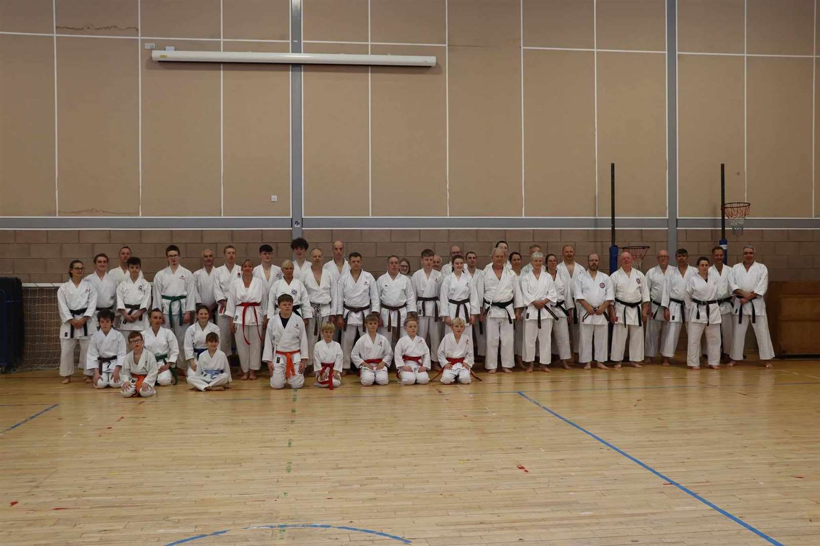 Students from across the UK and Europe attended the Karate Academy Scotland event.