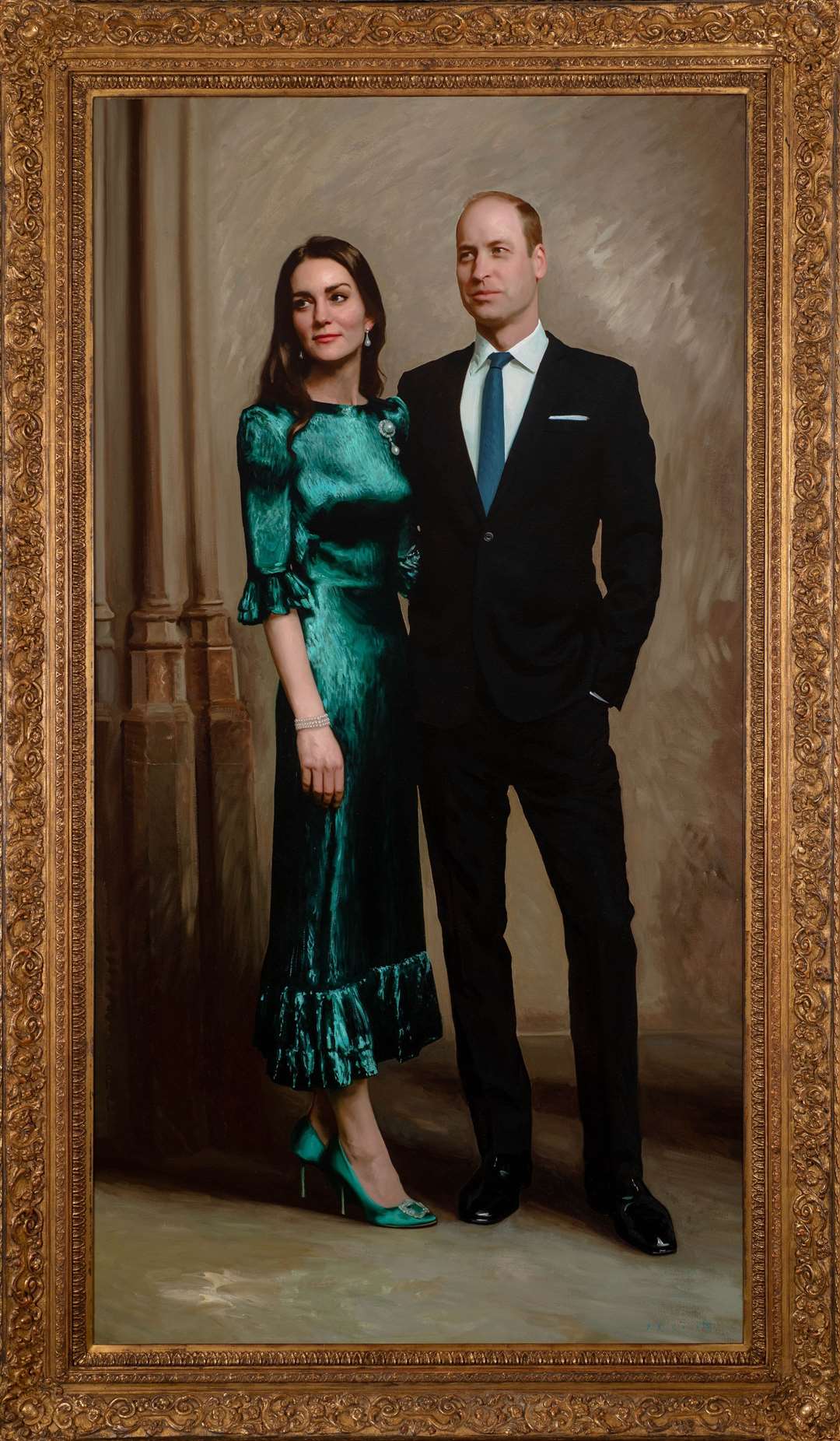 A new portrait of the Duke and Duchess of Cambridge painted by Jamie Coreth (Jamie Coreth/Fine Art Commissions/Kensington Palace/PA)