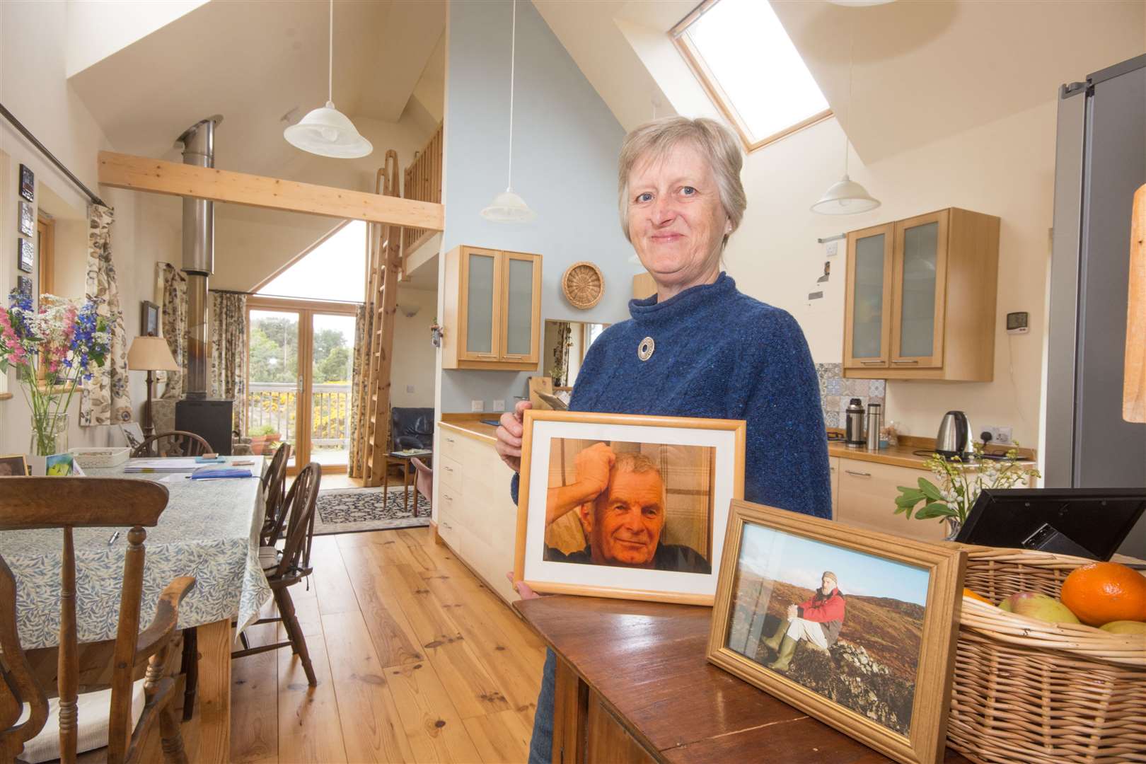 Lori Forsyth's eco house at Findhorn was shown on the BBC's Scotlands Home of the Year. ..Picture: Becky Saunderson. Image No.043937.