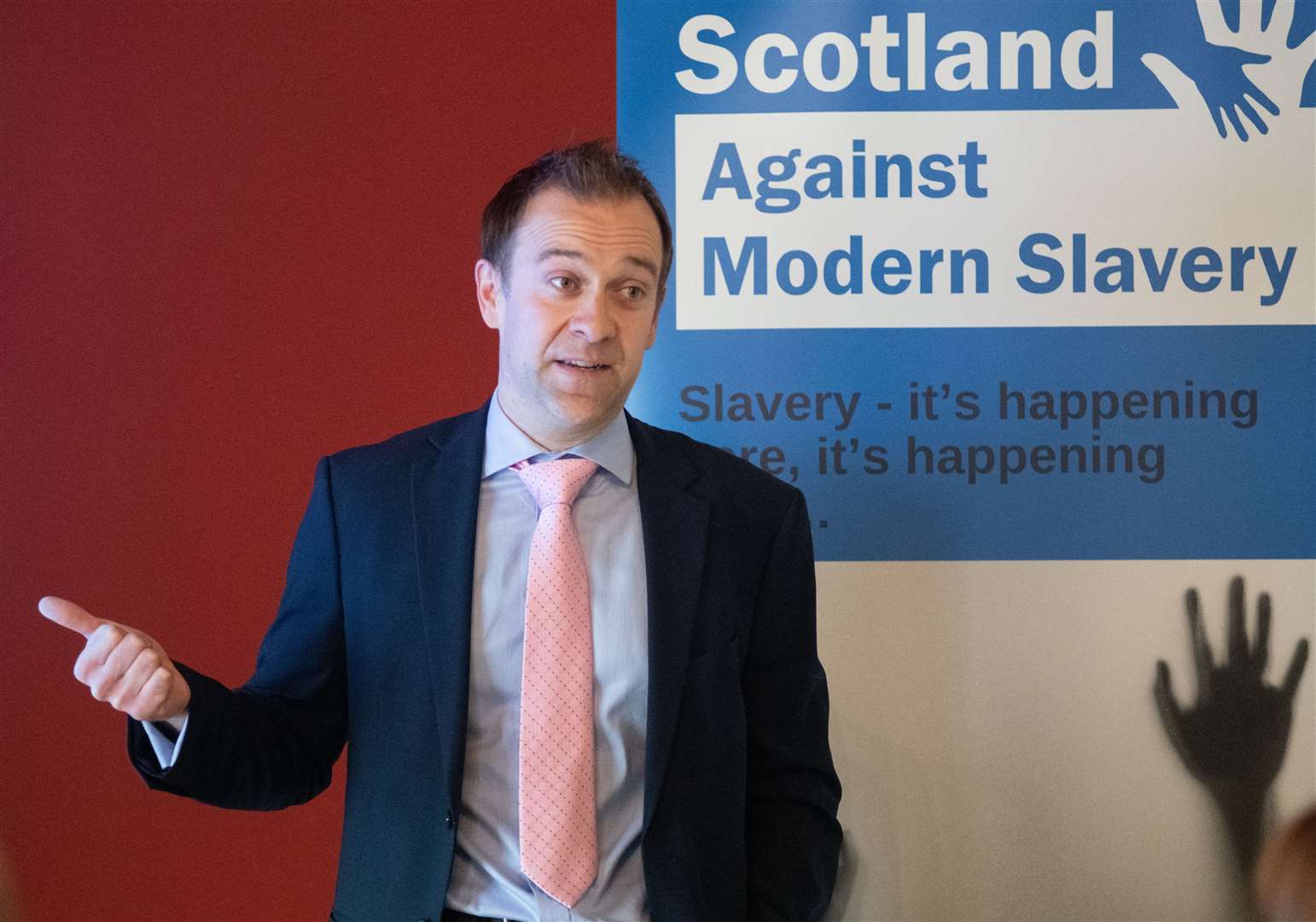 Gordon Smith (Scottish Government)...Scotland Against Modern Slavery hold an event, with Moray Chamber of Commerce, at Benromach Distillery, Forres. ..Picture: Daniel Forsyth..