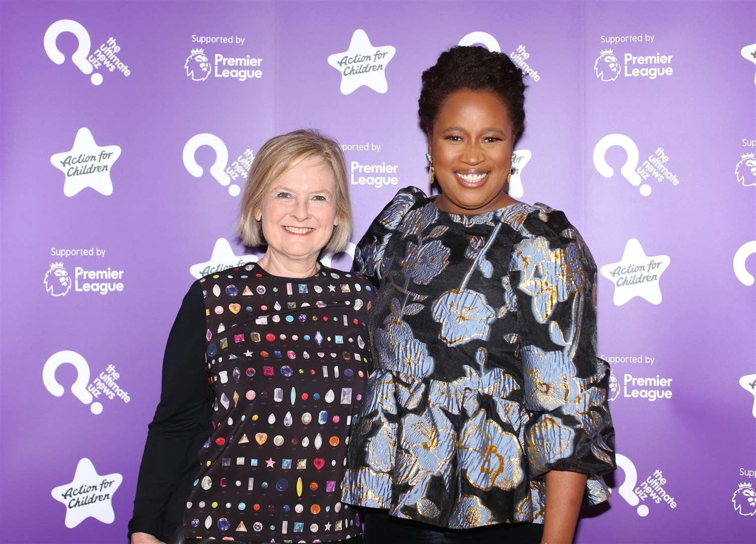 Martha Kearney (left) and fellow broadcaster Charlene White at a charity event in 2022 (James Manning/PA)