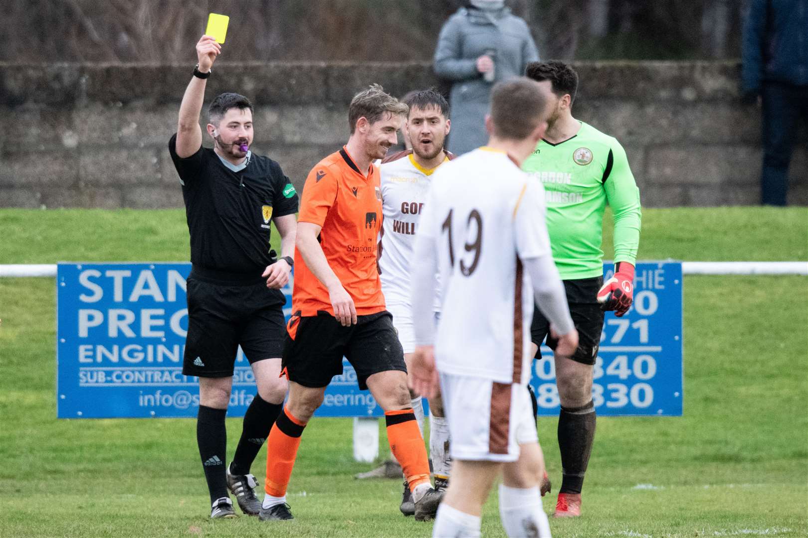 Top Highland League ref Harry Bruce has been Rhys Jones' mentor at Moray and Banff Referees. Picture: Daniel Forsyth..
