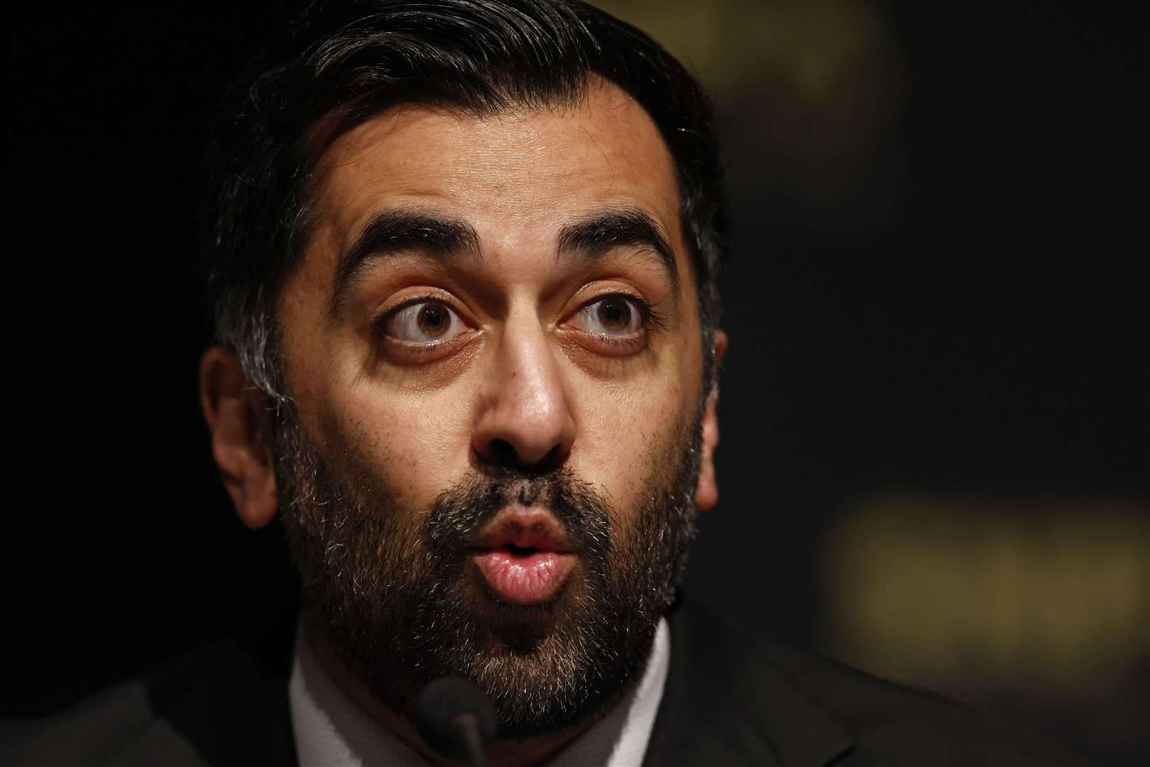Humza Yousaf was reluctant to say if he would have the other candidates in his cabinet (Jeff J Mitchell/PA)