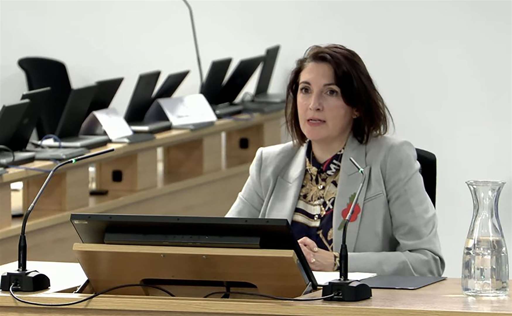 Former deputy cabinet secretary Helen MacNamara giving evidence to the UK Covid-19 Inquiry (UK Covid-19 Inquiry/PA)