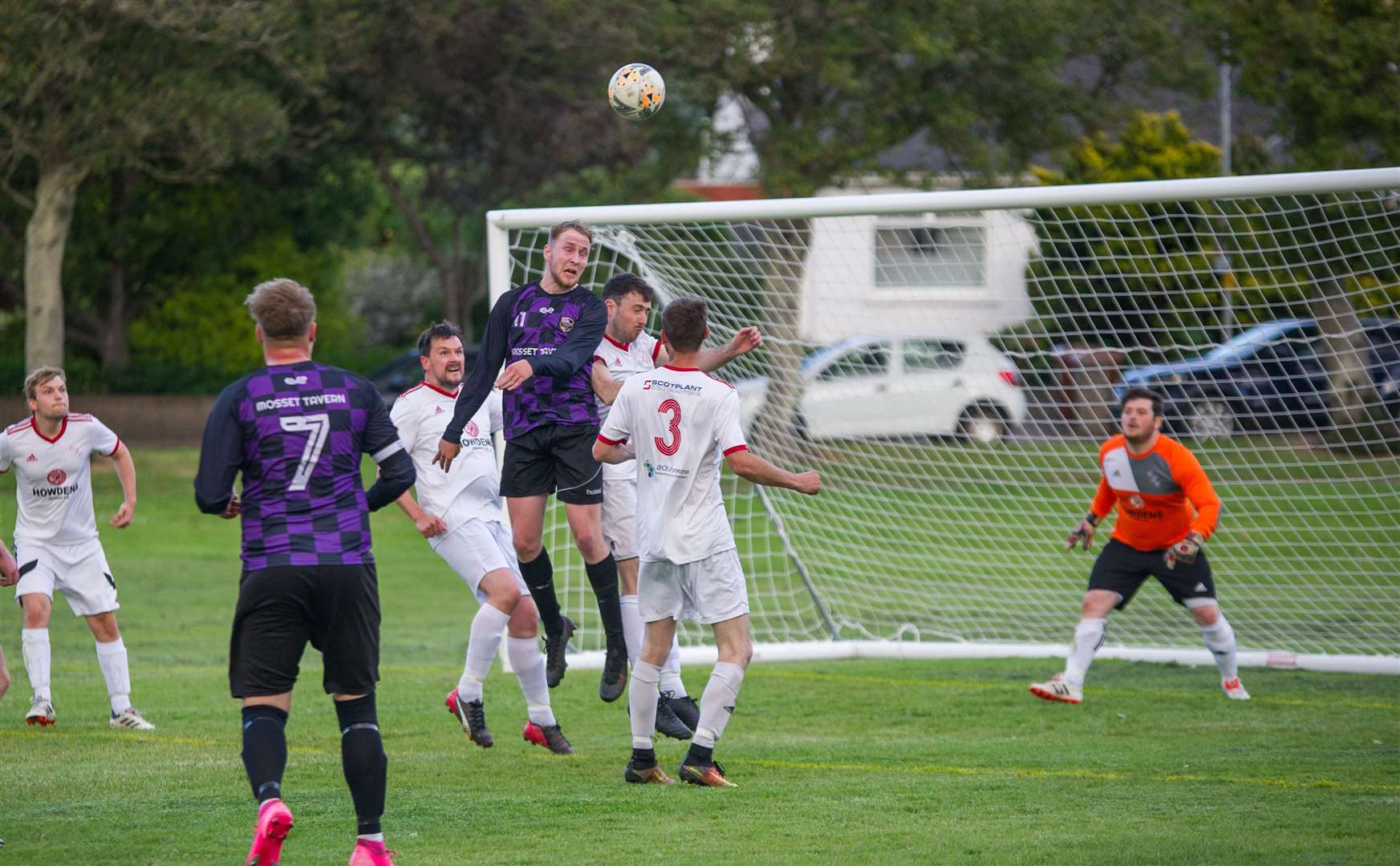 Matthew Mcmillian and John Ross & Chris Ross..Mosset Tavern v Carisbrooke in the Forres and Nairn district welfare league...Picture: Becky Saunderson..