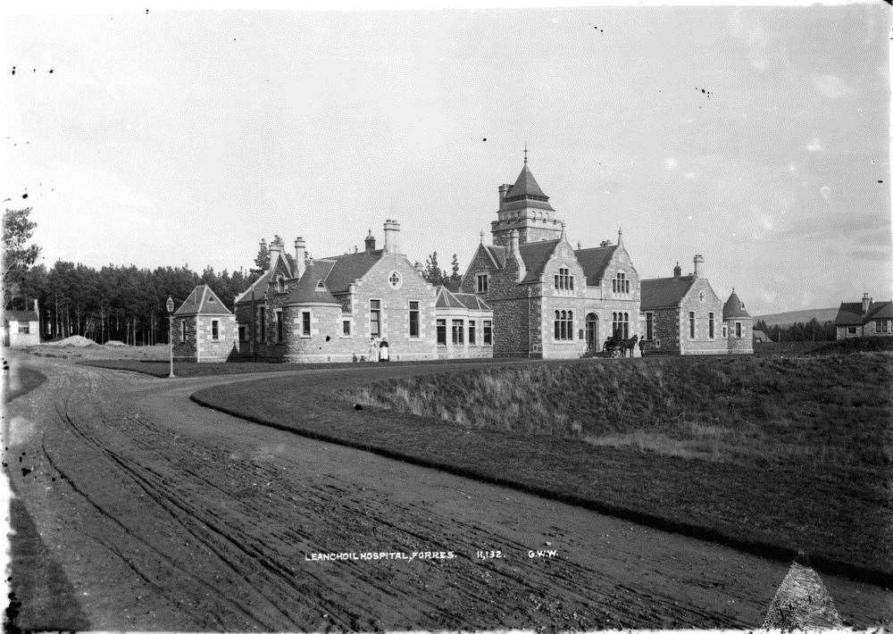 The original Leanchoil Hospital. Picture from Aberdeen University archive.