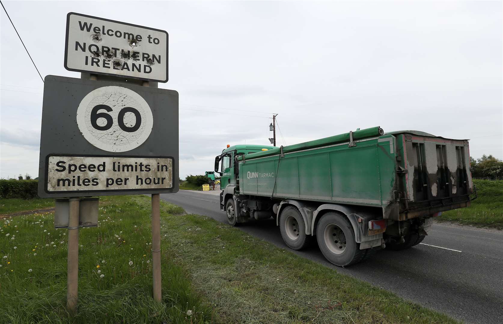 The protocol was agreed between the EU and UK as a way to maintain a free-flowing Irish land border post-Brexit (Brian Lawless/PA)