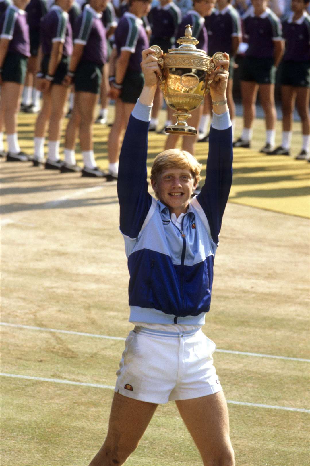 Boris Becker, pictured, when he won Wimbledon when he was 17 (PA)