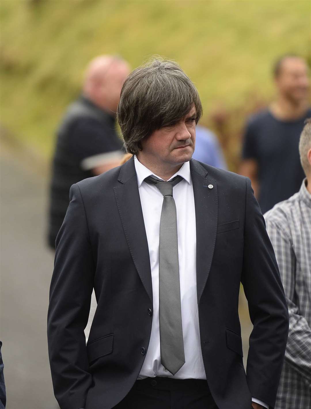 Rally car driver Garry Jennings attended the funeral (Mark Marlow/PA)
