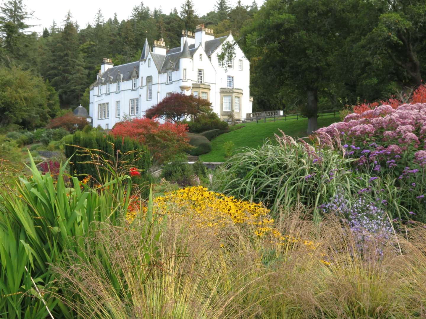 Logie House Garden on the outskirts of Forres.