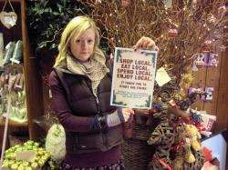 Vicky Brown from Little Flower - Moray Businesswoman of the Year - is supporting the Forres 'Shop Local' campaign