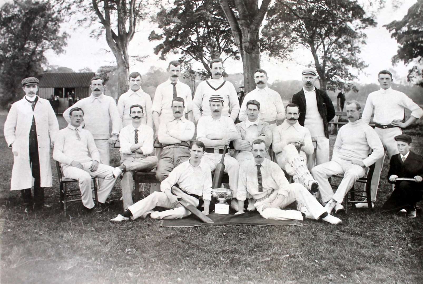 Forres St Lawrence Cricket Club, North of Scotland League Champions, 1903 pictured by A Torry, photographer.