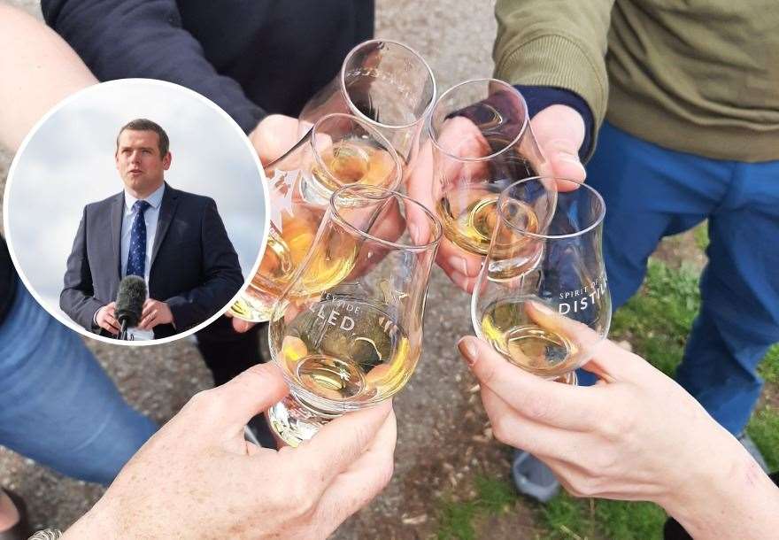 Moray MP Douglas Ross (inset) has praised the Scotch whisky industry for its resilience in world markets.