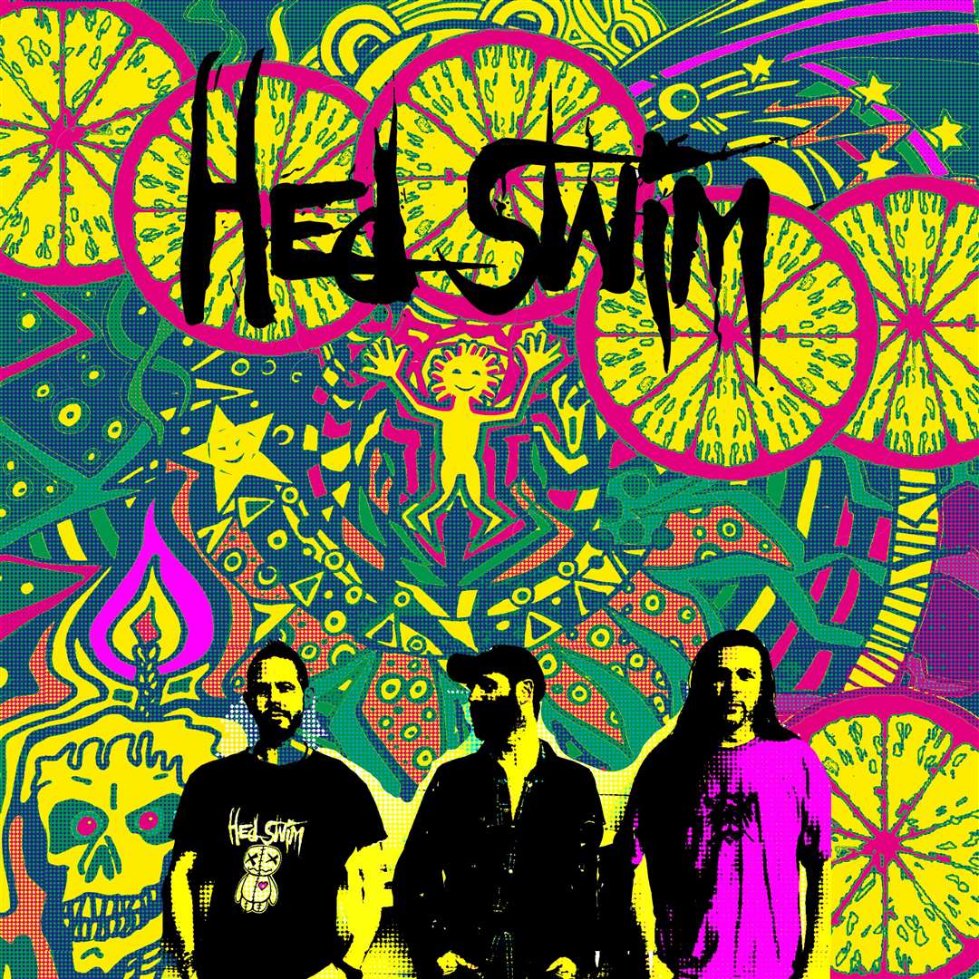 The band’s eye-catching new album cover was designed by their singer Steve Simms.