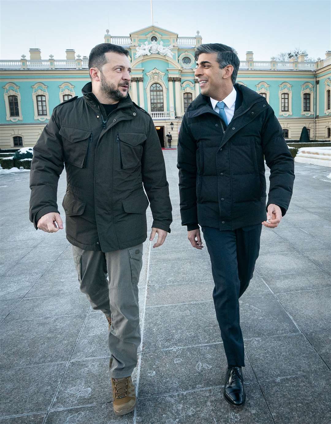 Prime Minister Rishi Sunak with Ukrainian President Volodymyr Zelensky during a visit to Kyiv in January (Stefan Rousseau/PA)