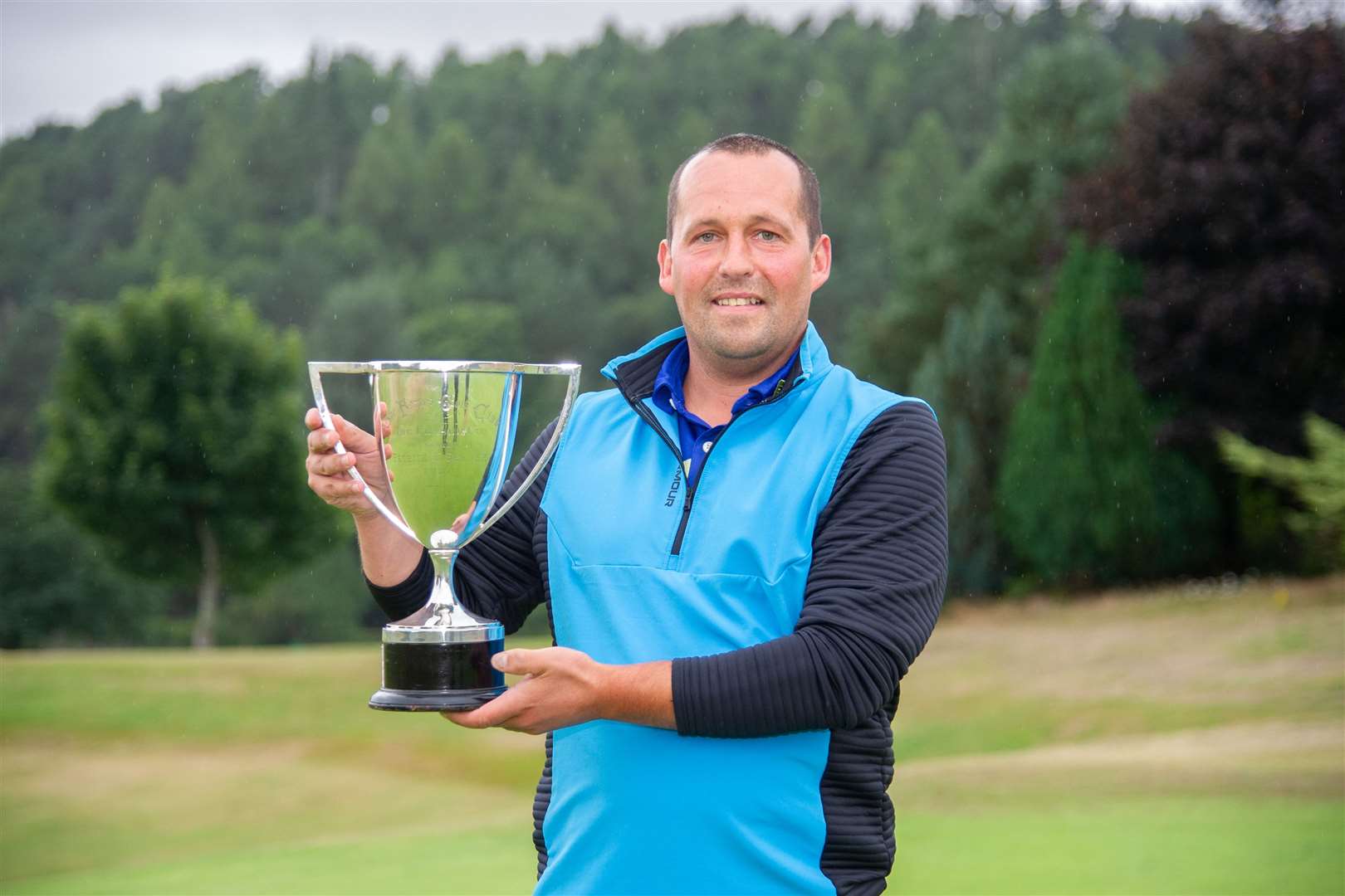 Fraser Cup winner Clinton Maxwell...Forres Five Day Open Final Day 2021...Picture: Daniel Forsyth.....