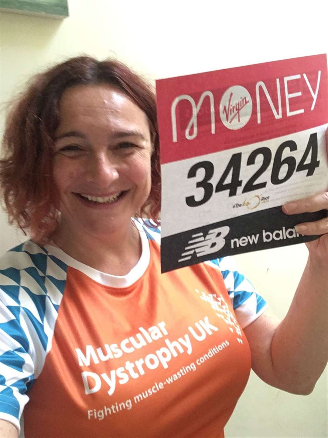 Catherine Woodhead, chief executive of Muscular Dystrophy UK, who walked the 2020 Virgin Money London Marathon to raise money for the charity (Muscular Dystrophy UK/PA)