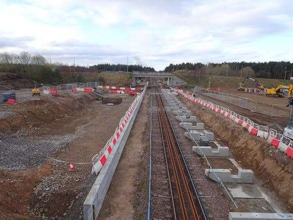 The new station at Inverness Aiport is taking shape.