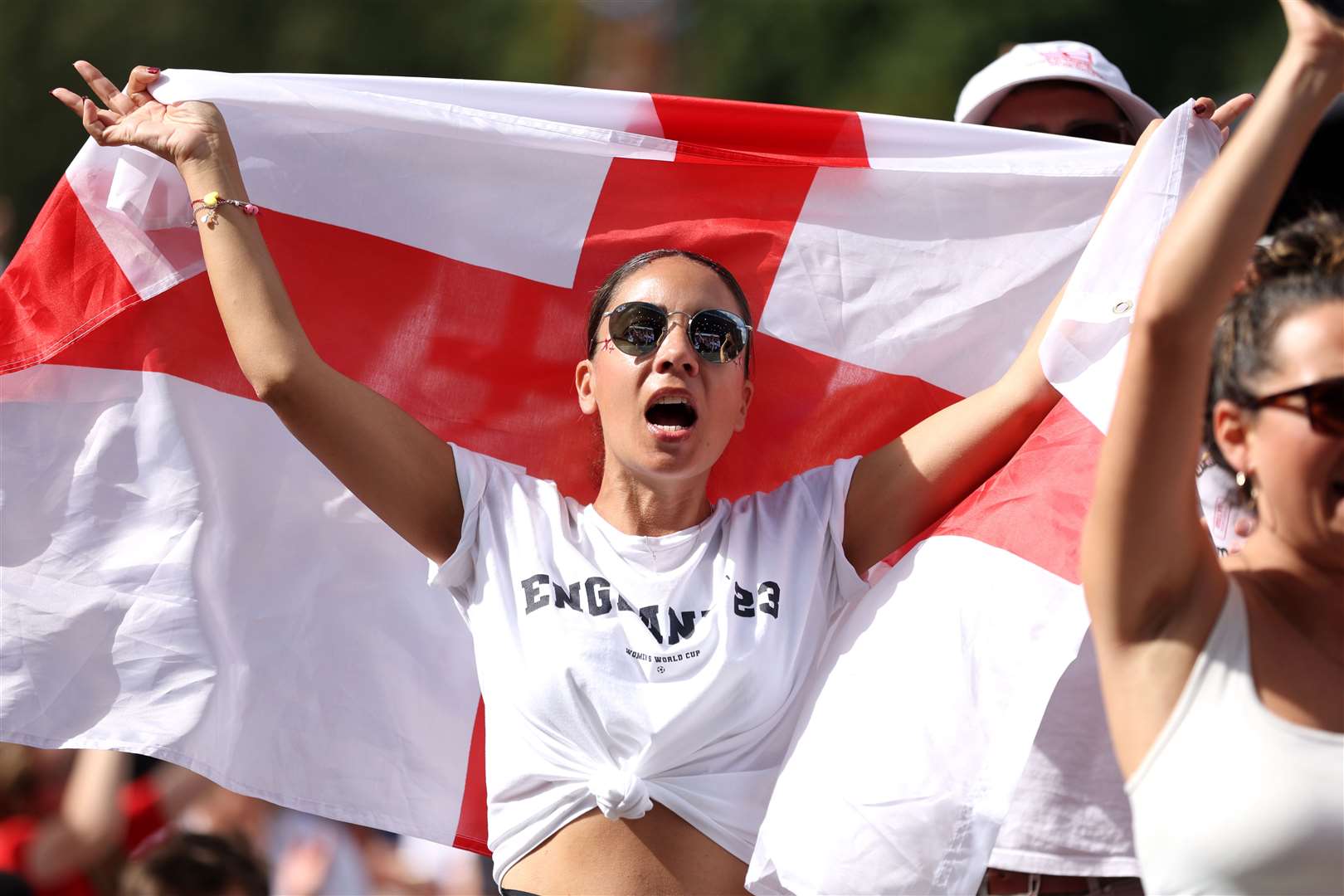 England fans in Victoria Park, London (Steven Paston/PA)