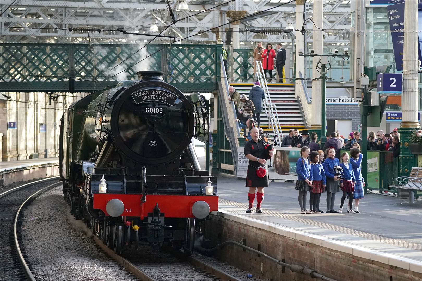 Flying Scotsman entered service on February 24, 1923 (Andrew Milligan/PA)