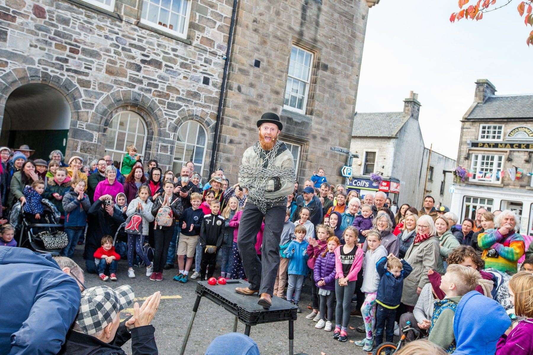 Culture Day Festival in the centre of Forres organised by Findhorn Bay Arts. Picture by Paul Campbell.