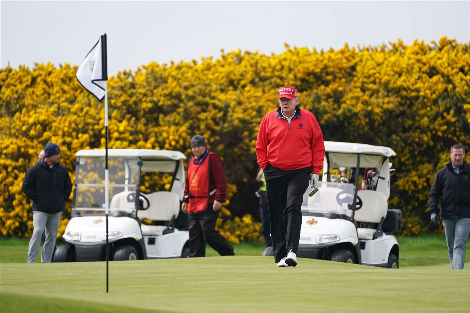 Mr Trump wants to see the Open once again staged at Turnberry (Andrew Milligan/PA)
