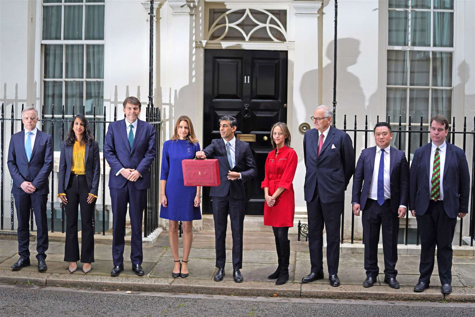 Chancellor Rishi Sunak with his ministerial team (Jacob King/PA)