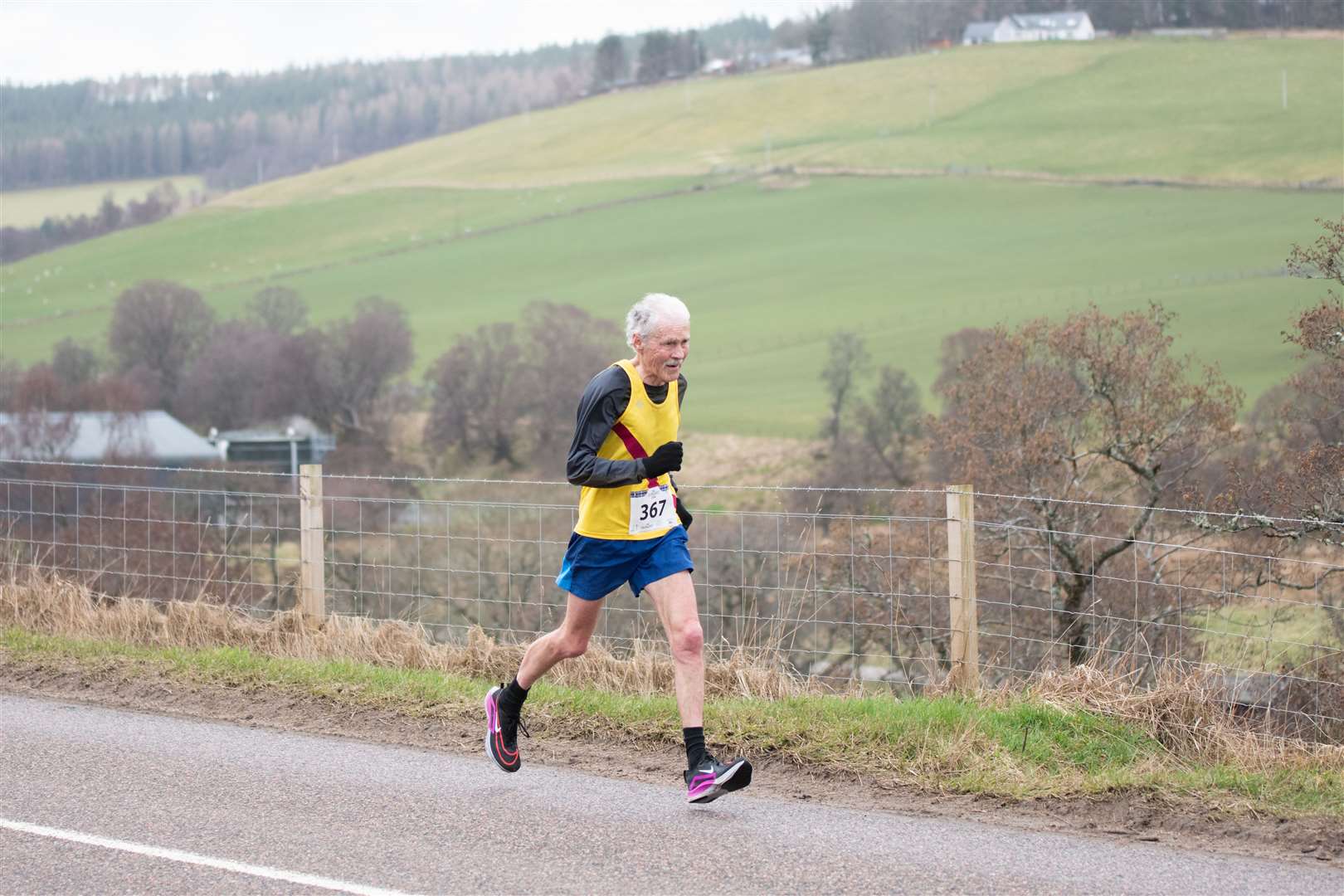 #367 Inverness Harriers' Alex Sutherland finished in a time of 45:22...2023 Glenlivet 10k Race, which raises money for Chest Heart & Stroke Scotland. .. Picture: Daniel Forsyth..