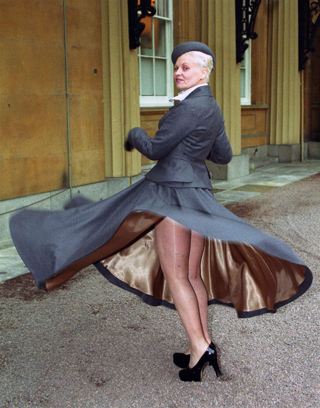 Dame Vivienne Westwood wore no knickers at Buckingham Palace (Martin Keene/PA)