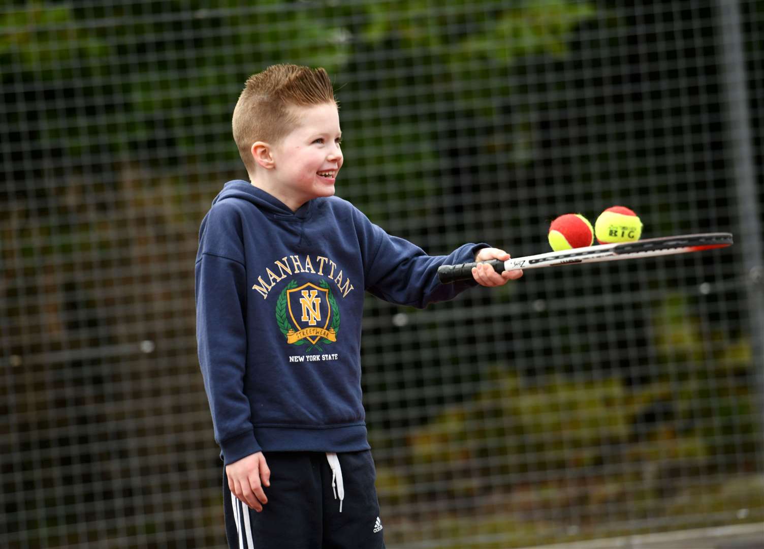 Findhorn Tennis Club is looking for new recruits. Picture: Callum Mackay..