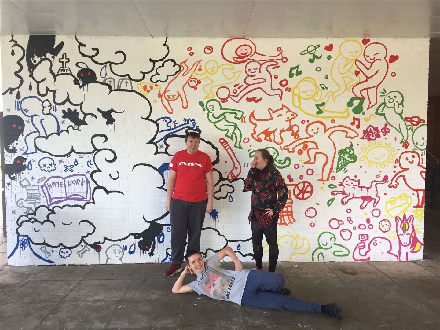 A young people's mural project run by Forres-based Ecologia Youth Trust.