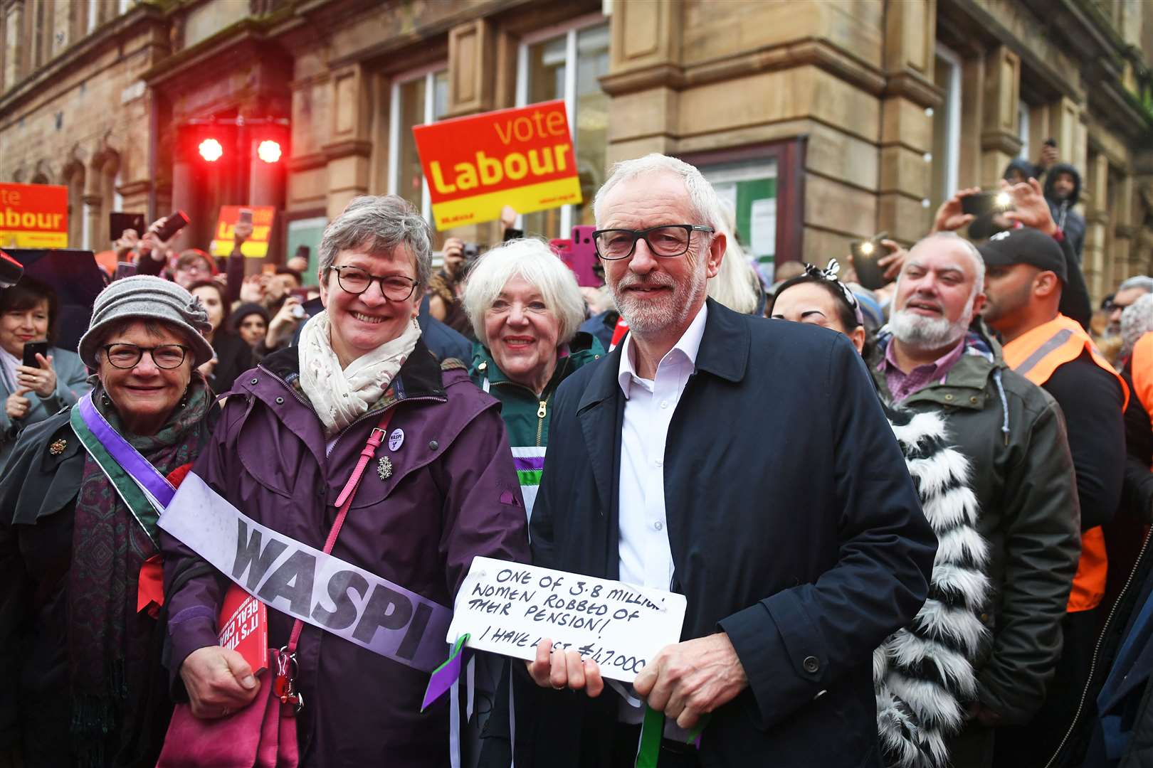 Labour under Jeremy Corbyn committed to a £58 billion compensation package for Waspi women during the 2019 general election campaign (Joe Giddens/PA)