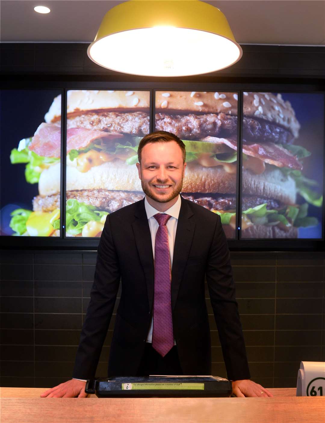 New franchise owner at Elgin McDonald's Iain Fyfe. Picture Gary Anthony.