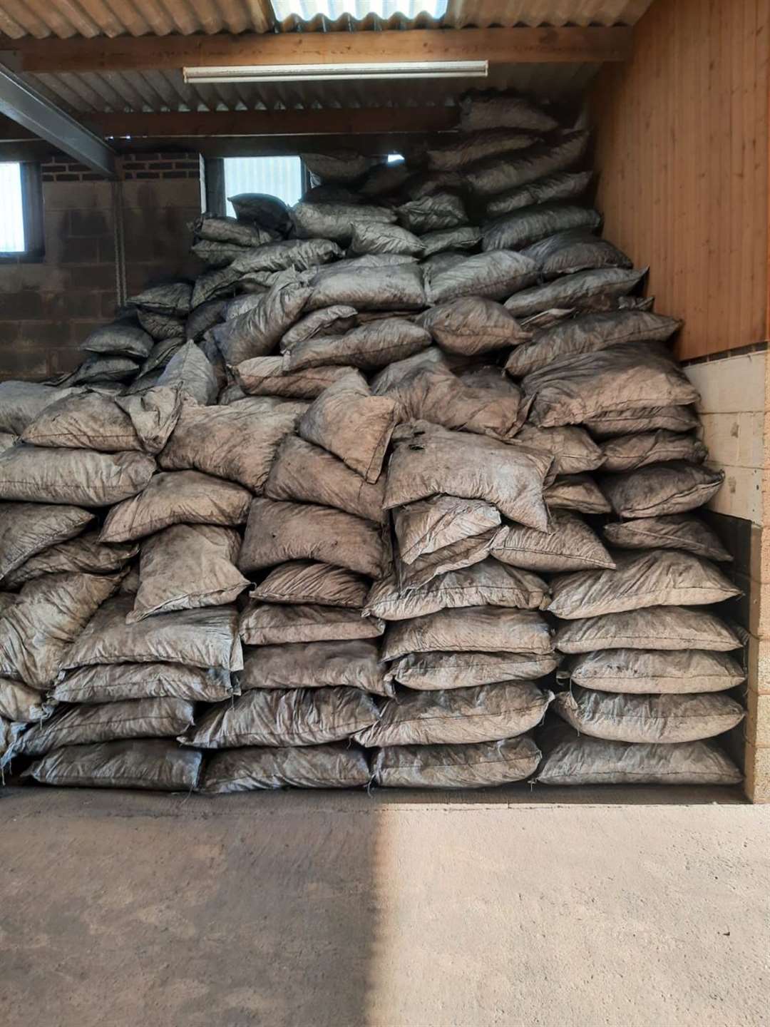 Drugs were found on 8 June during a when Border Force officers searched a container carrying 800 sacks of charcoal (NCA/PA)