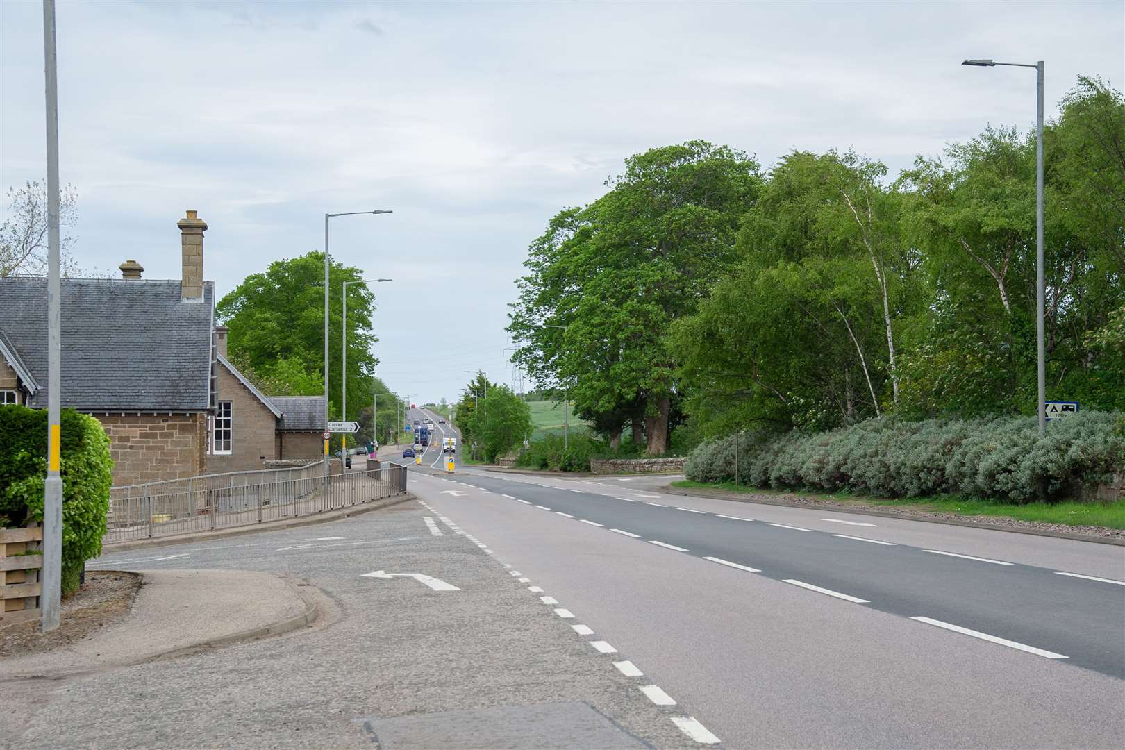 The A96 running through Alves, Moray...Picture: Daniel Forsyth..